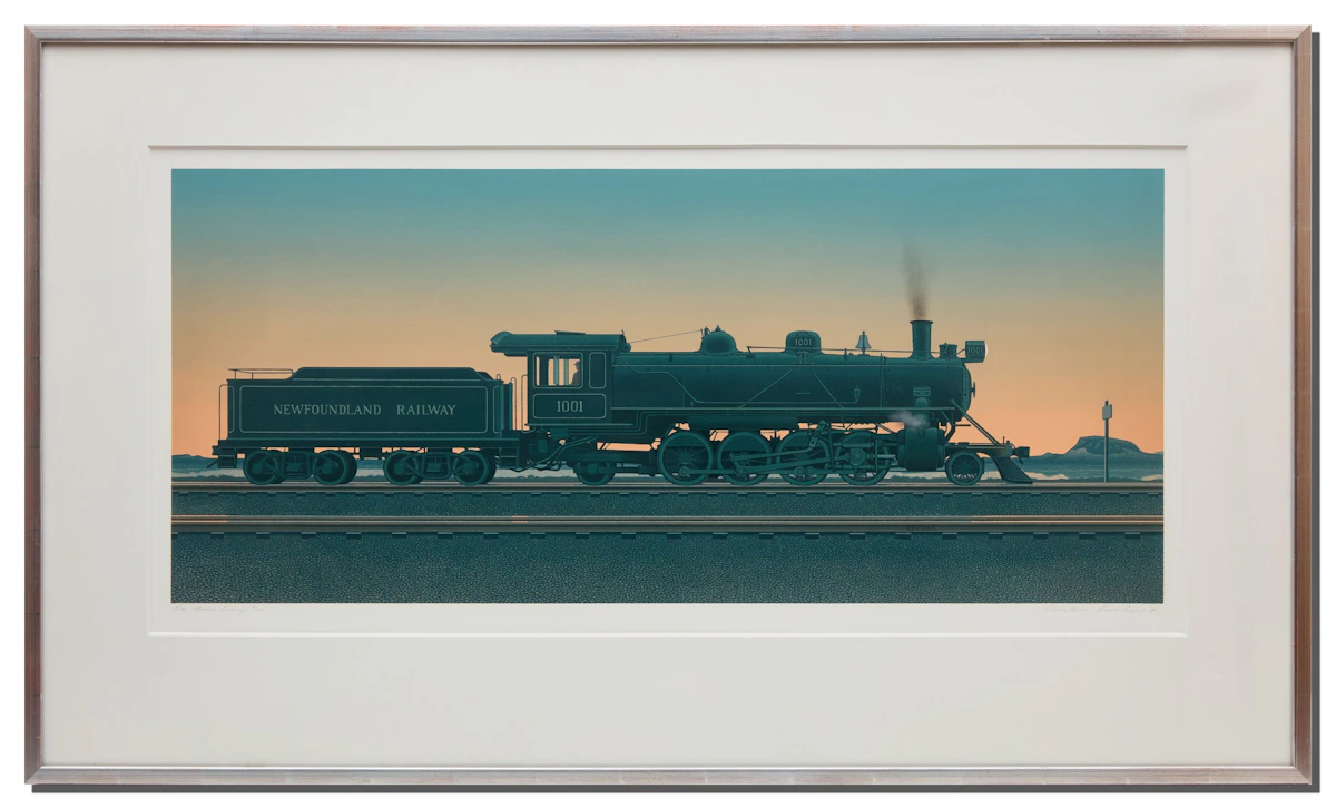 Christopher Pratt, Fox Marsh Siding, colour serigraph, 1991 - view 2