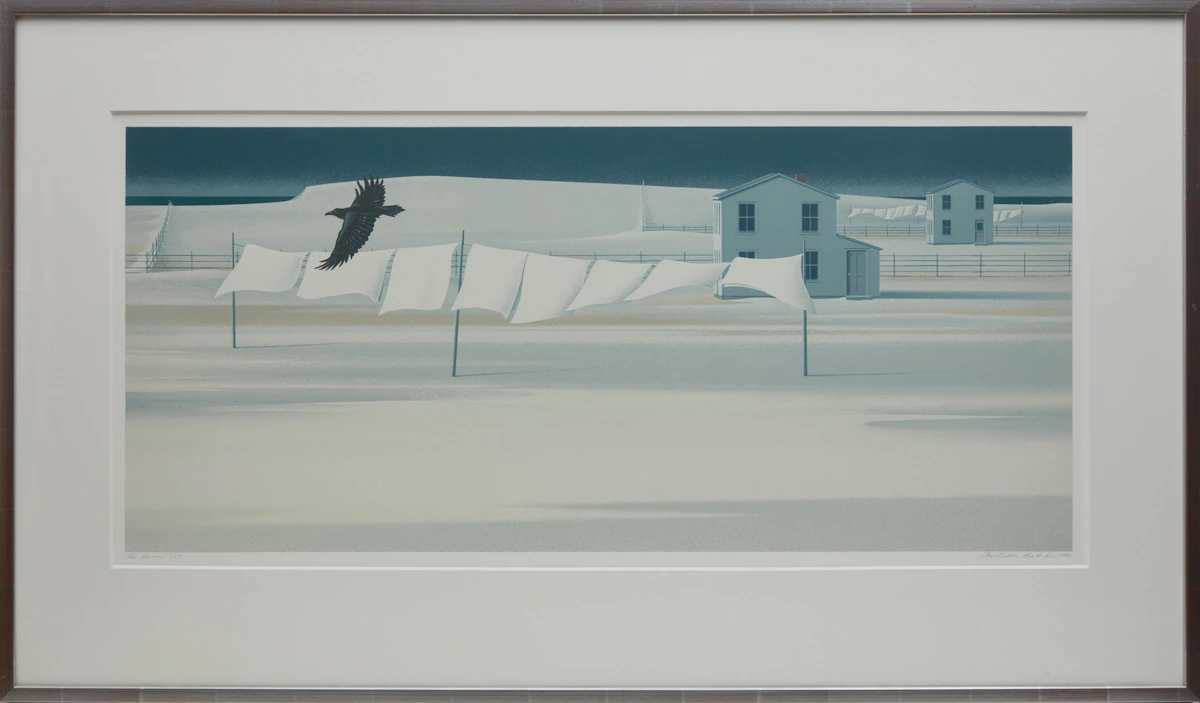 Christopher Pratt, The Raven, colour serigraph with hand-colouring, 1996 - view 2