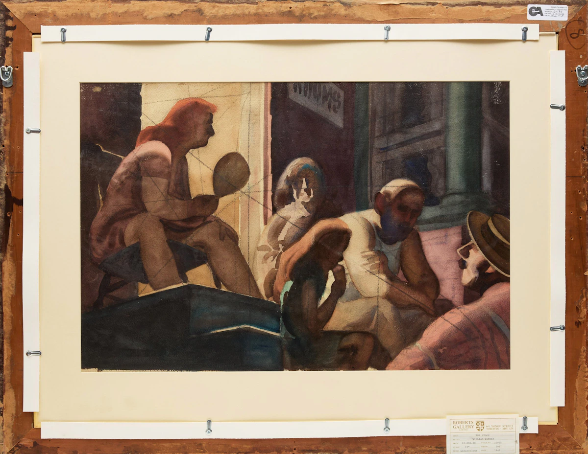 William Arthur Winter, The Stoop, watercolour, 1941 - view 3