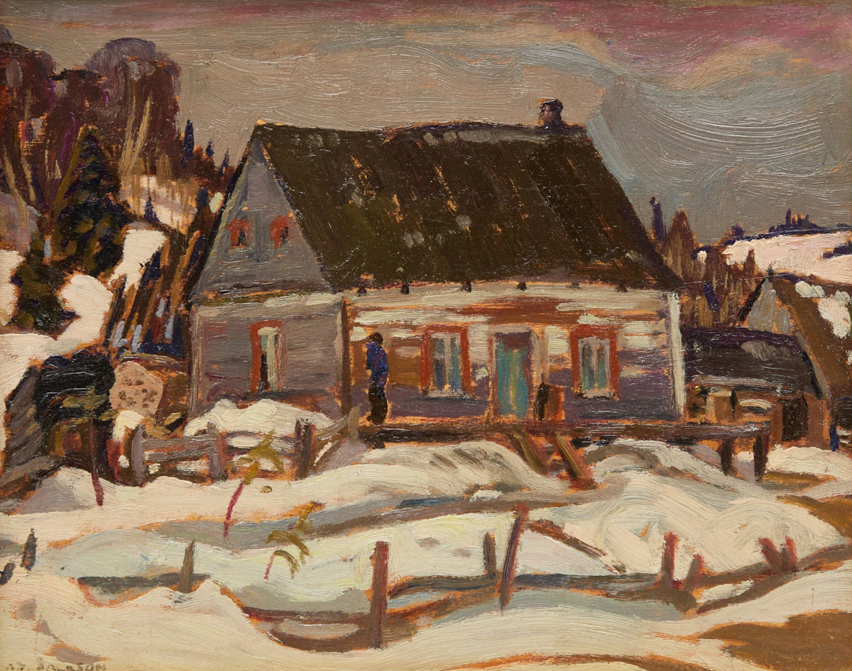 Winter Landscape in Quebec by Alexander Young Jackson