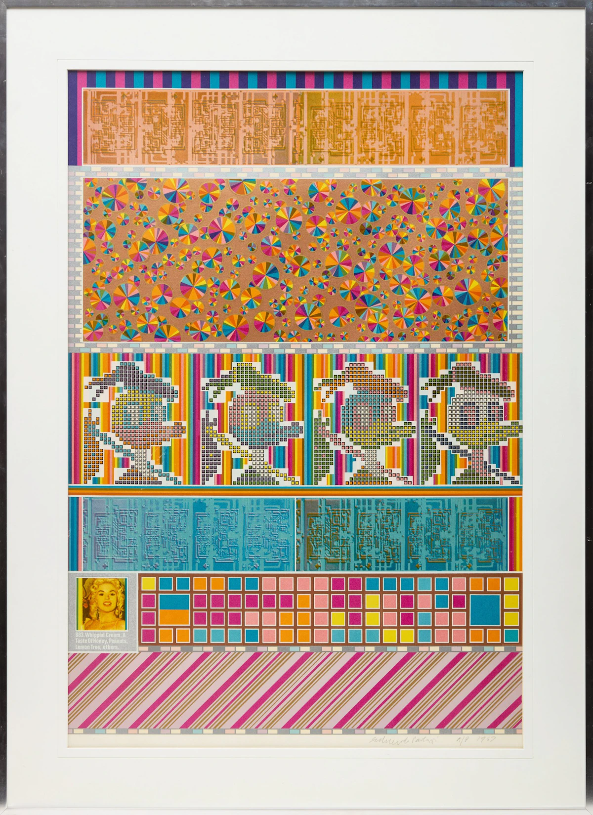 Eduardo Paolozzi, 883. Whipped Cream, a Taste of Honey, Peanuts, Lemon Tea, Others, 1967, colour screenprint - view 2