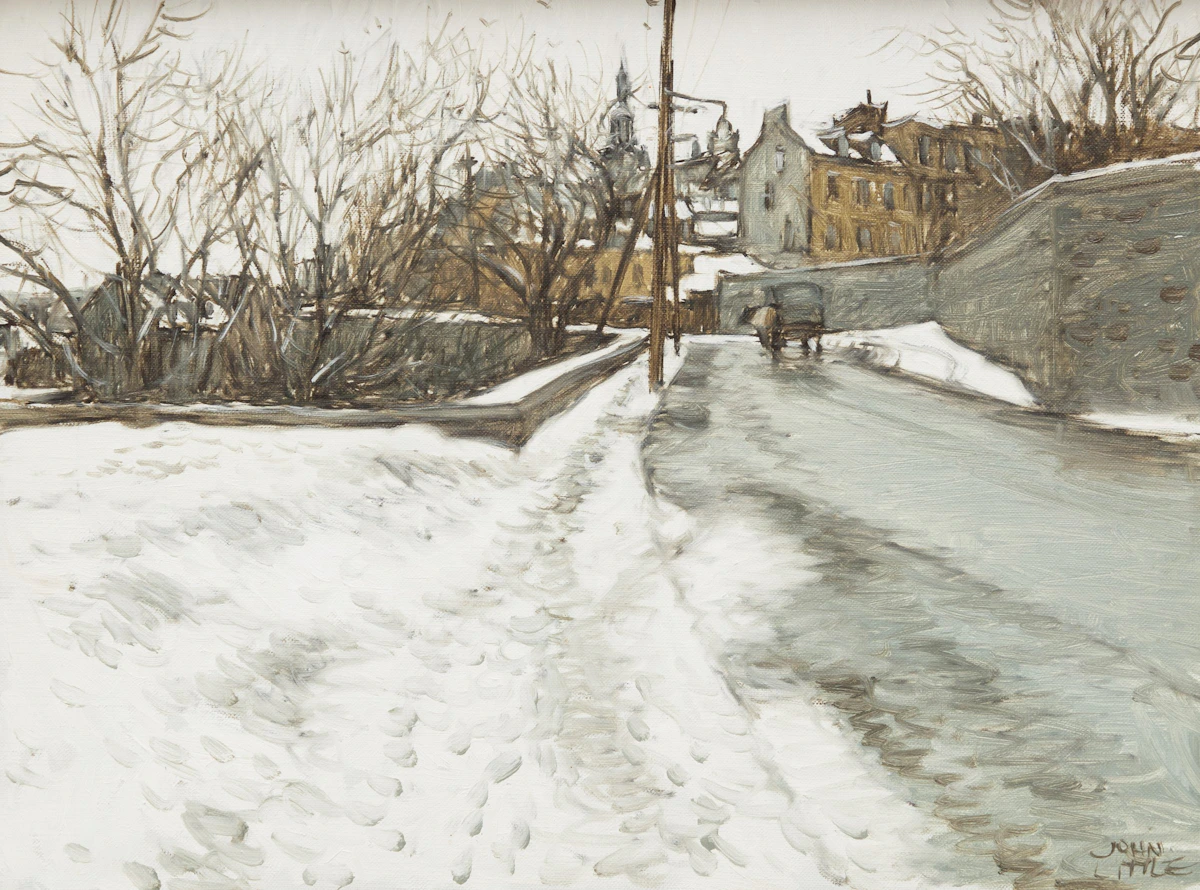 Rue des Remparts vers Hamel, Québec by John Little