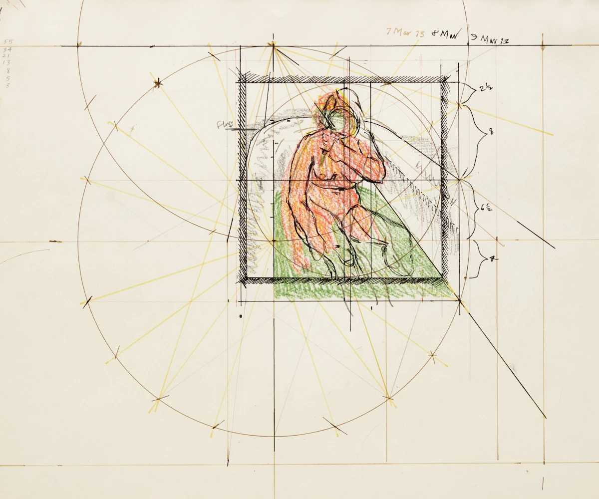 Study for Woman in Bathtub by Alex Colville