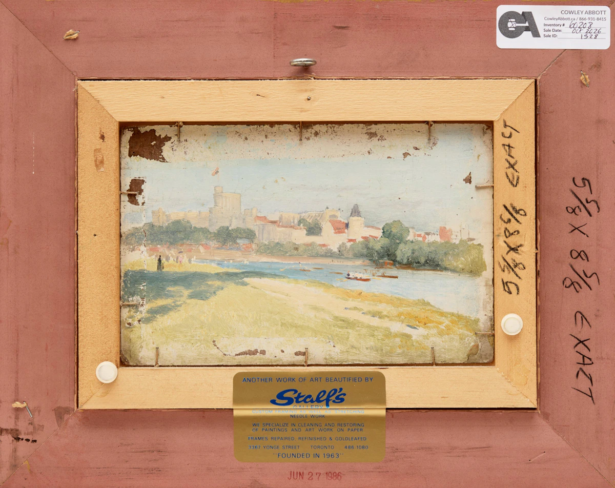Frederic Marlett Bell-Smith, Views of Windsor Castle, double-sided oil on board - view 3