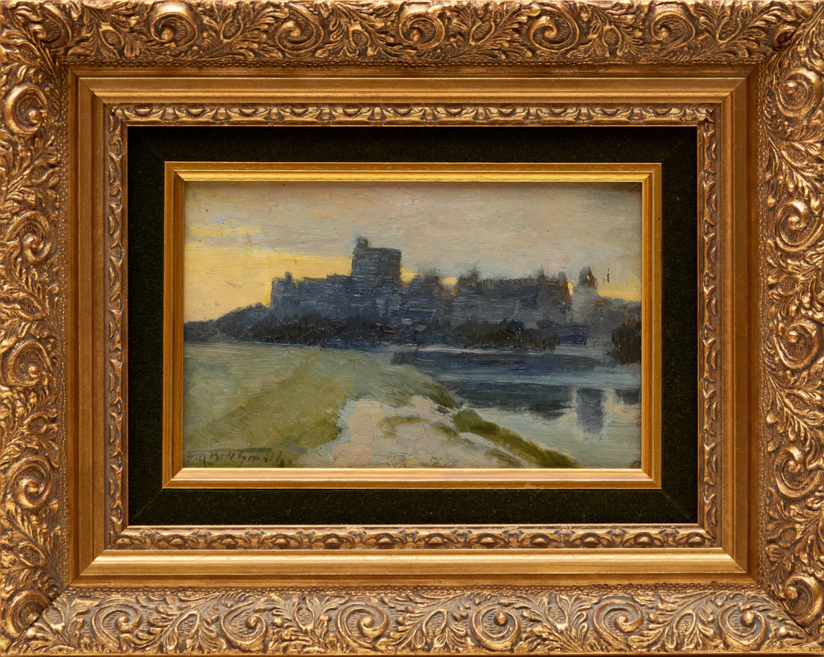 Frederic Marlett Bell-Smith, Views of Windsor Castle, double-sided oil on board - view 2