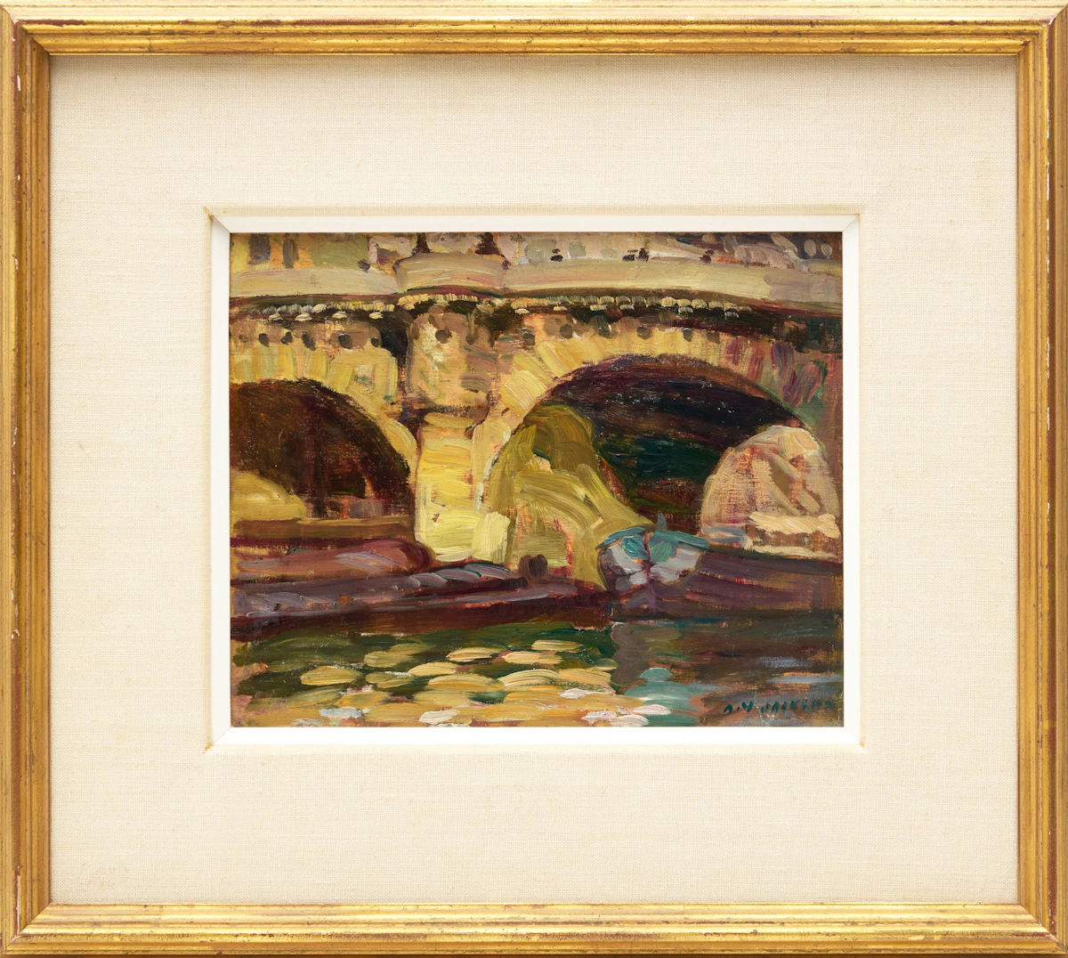 Alexander Young Jackson, The Pont Neuf, Paris, oil on panel - view 2