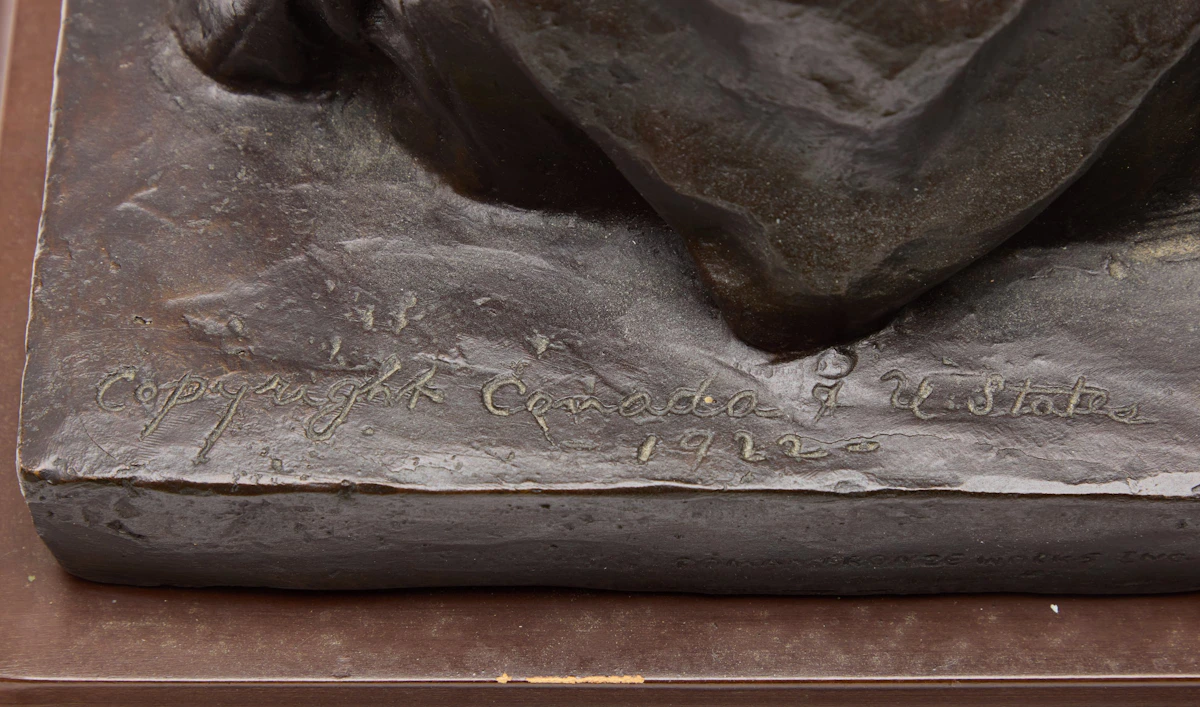 Marc-Aurèle de Foy Suzor-Coté, Les Époux Chapdelaine, bronze - view 5