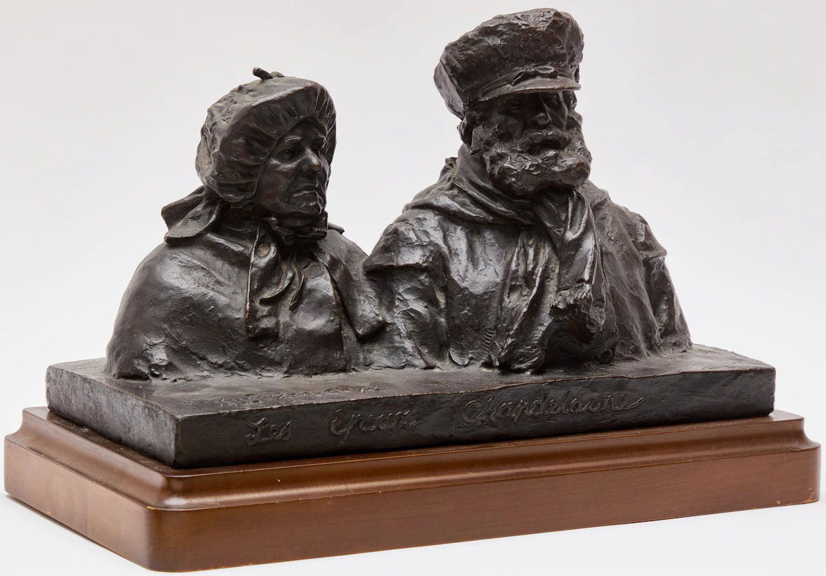 Marc-Aurèle de Foy Suzor-Coté, Les Époux Chapdelaine, bronze - view 2