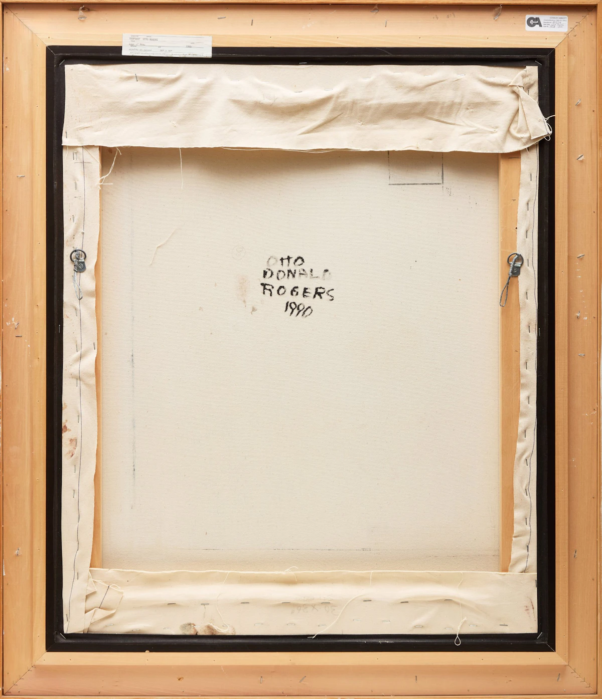 Otto Donald Rogers, Edge of Akka, acrylic on canvas, 1990 - view 3