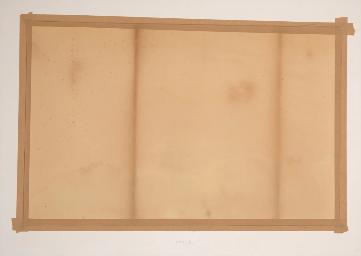 Frances Anne Hopkins, Canoes in a Fog, Lake Superior, watercolour on paper laid on board, 1864 - view 3
