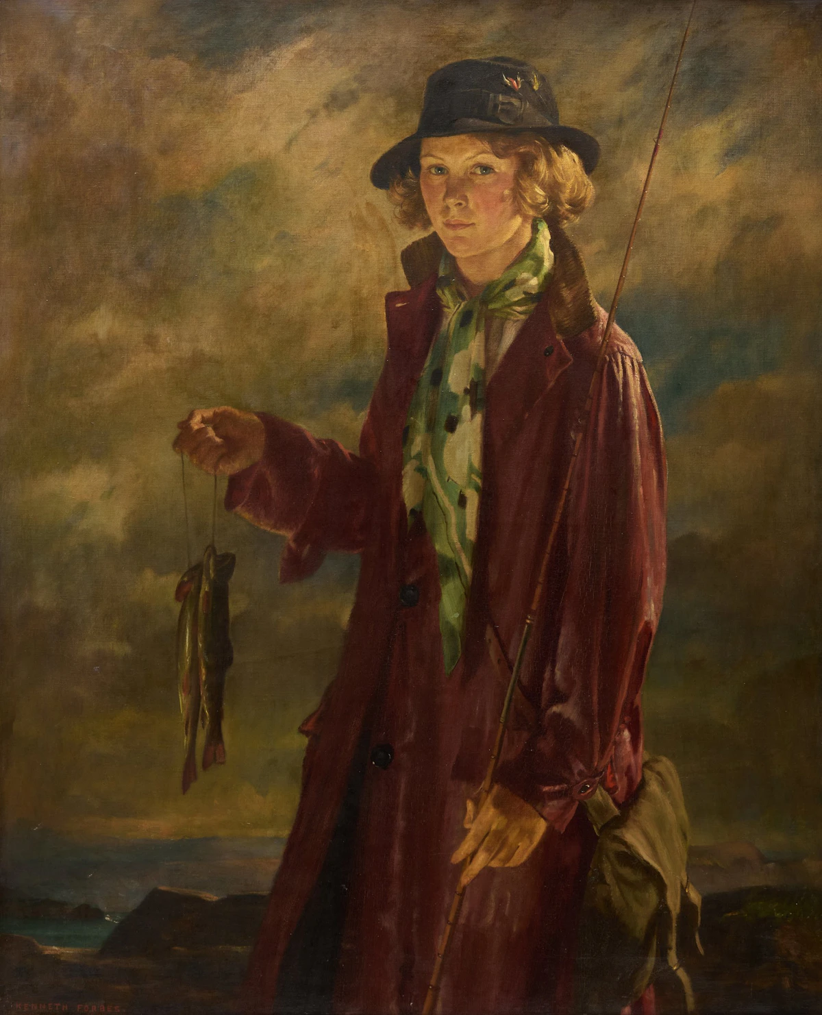 The Catch (June and the Fish) by Kenneth Forbes