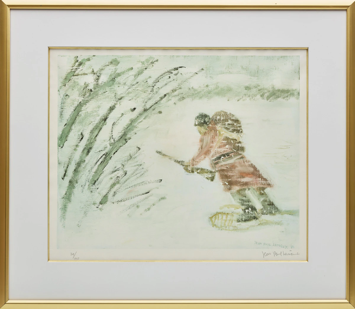 Jean Paul Lemieux, Tiré de Lemieux retrouve Maria Chapdelaine; Francois Paradis, two colour lithographs - view 2