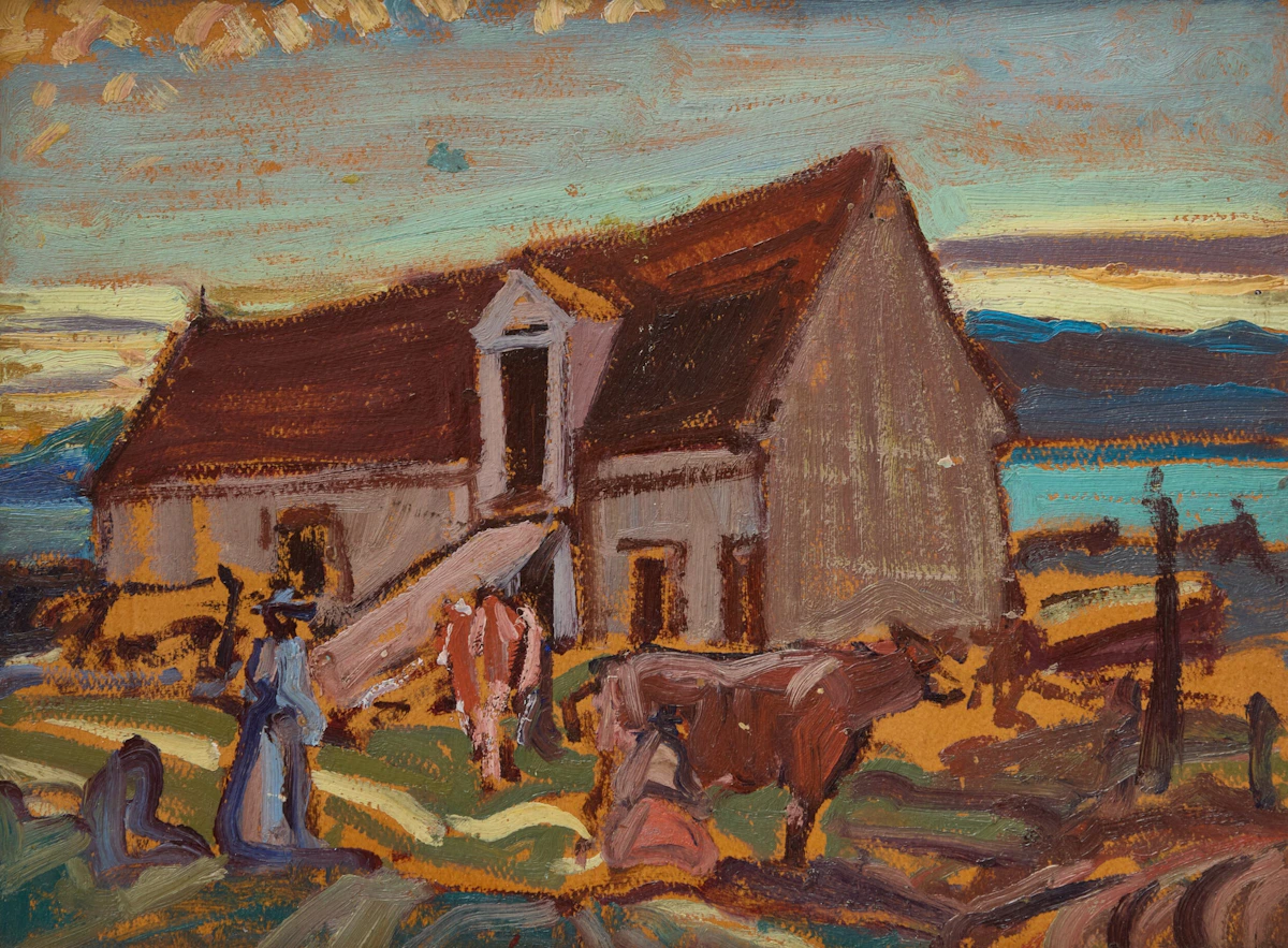 Old Barn, Île d’Orléans, P.Q. by Arthur Lismer