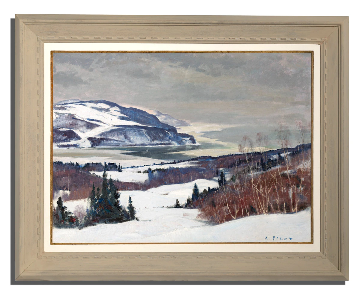 Robert Wakeham Pilot, Winter, Baie St. Paul, P.Q., oil on canvas - view 2