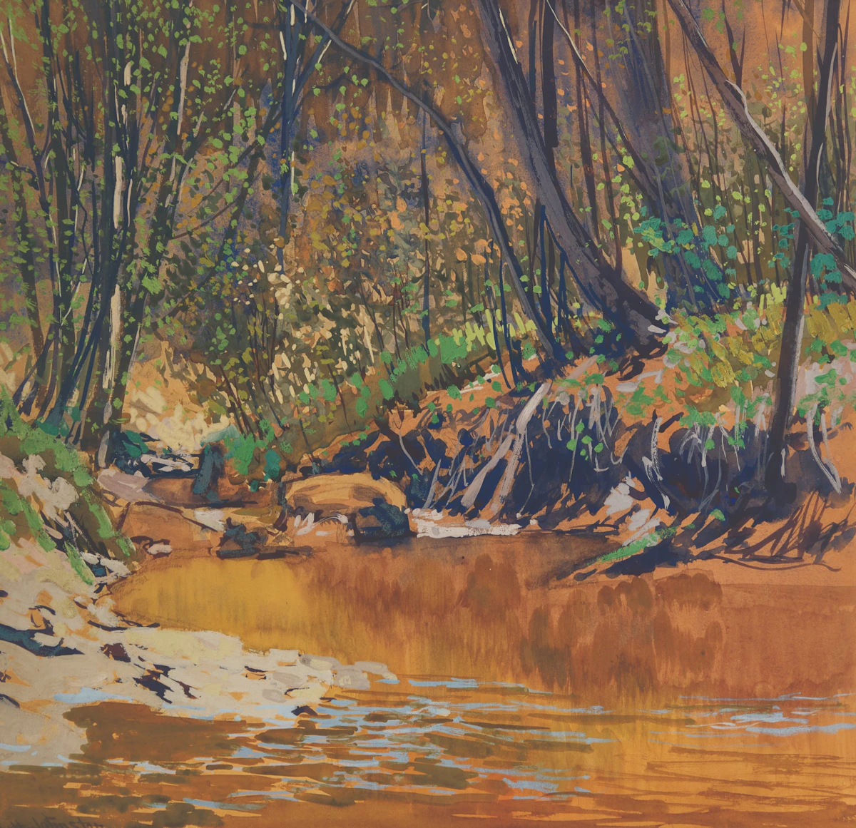 Fall Reflections by Frank Hans Johnston