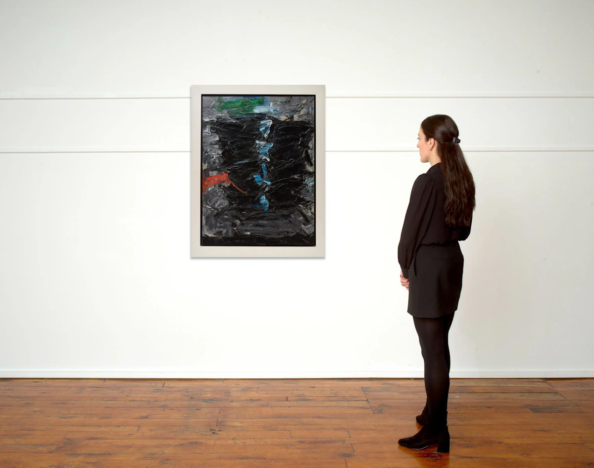 Rita Letendre, Embryon stellaire, oil on canvas, 1961 - view 4