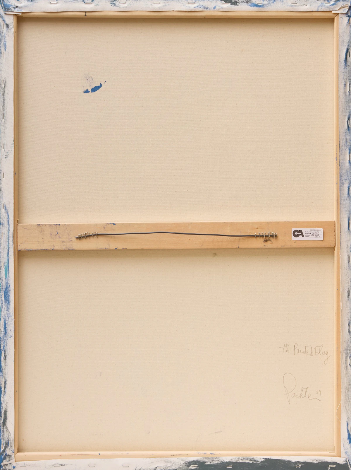 Charles Pachter, The Painted Flag, acrylic on canvas, 1989 - view 2