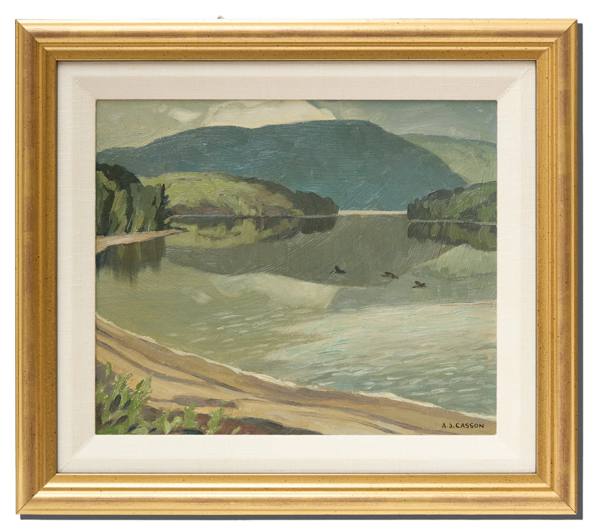 Alfred Joseph Casson, Lake La Pêche, oil on board, 1951 - view 2