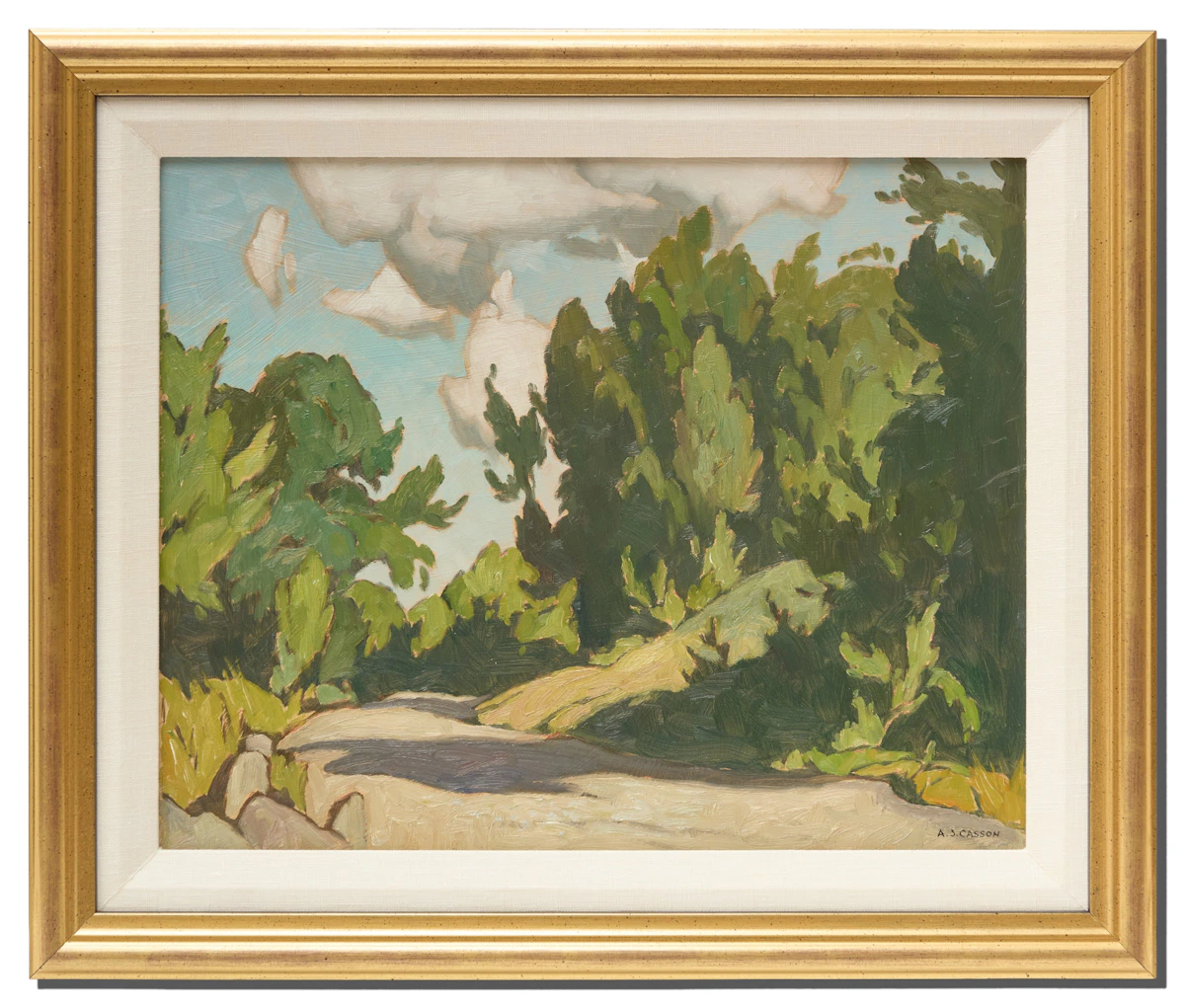 Alfred Joseph Casson, Marsh's Falls Road, oil on board, 1981 - view 2