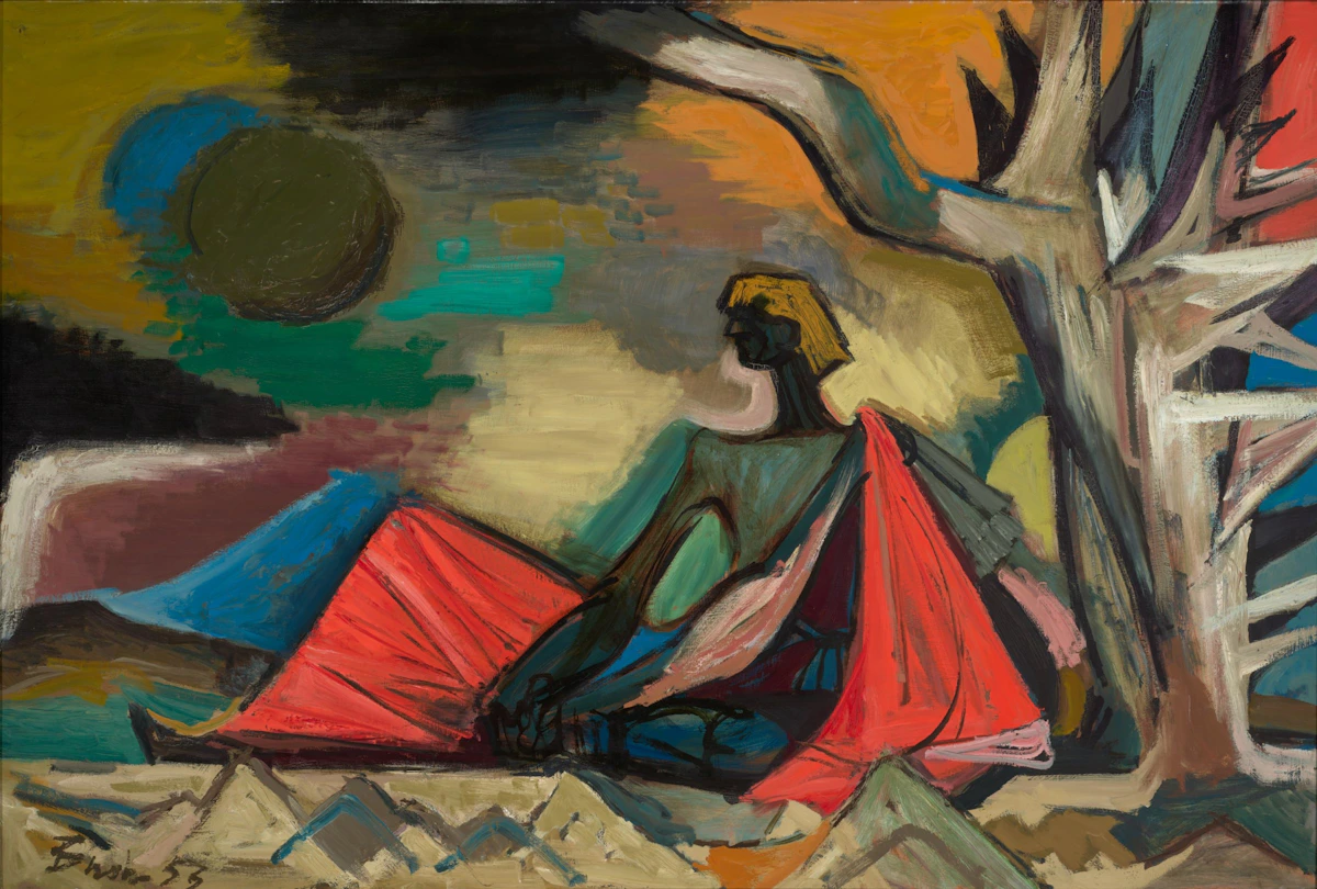 Young Man–Old Problem/Repose by Jack Hamilton Bush