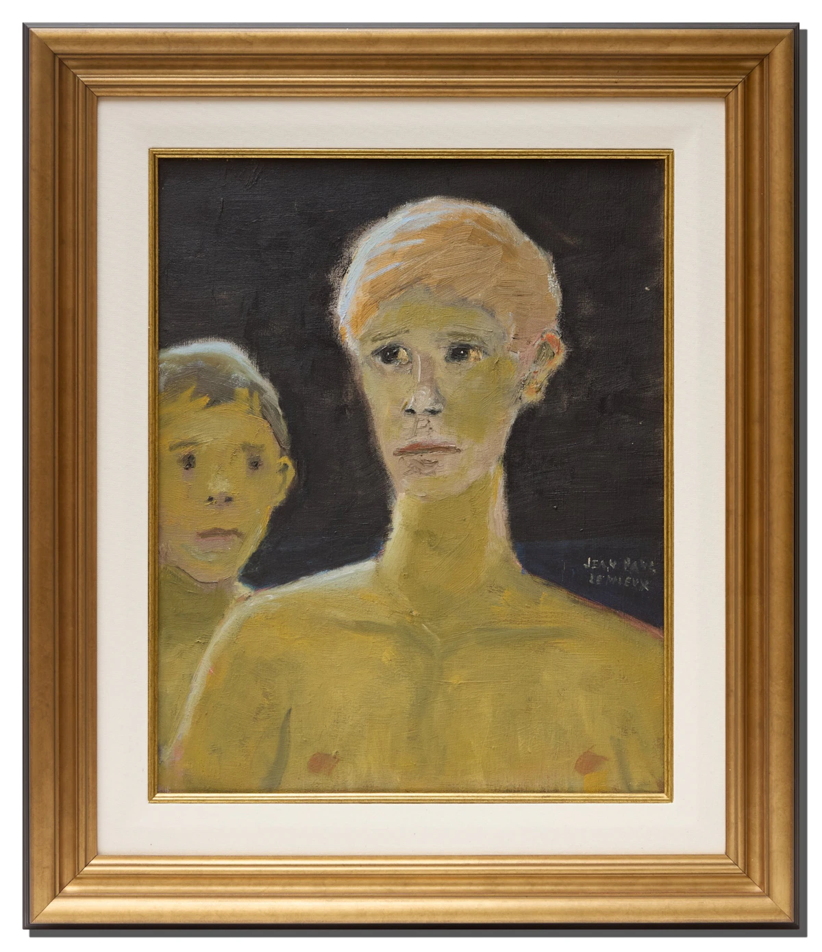 Jean Paul Lemieux, Baigneurs du soir, oil on canvas, late 1970s - view 2