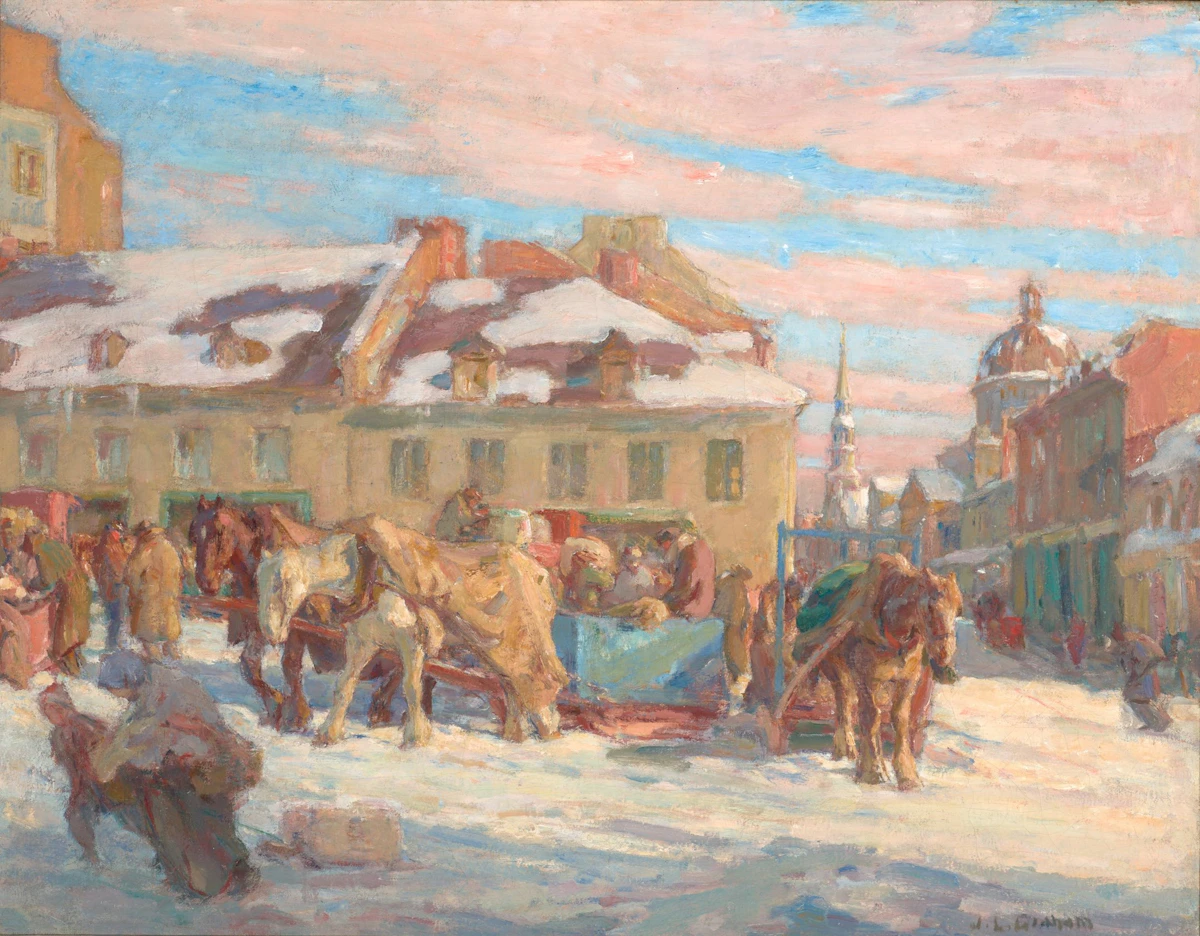 Winter, Bonsecours Market by James Lillie Graham