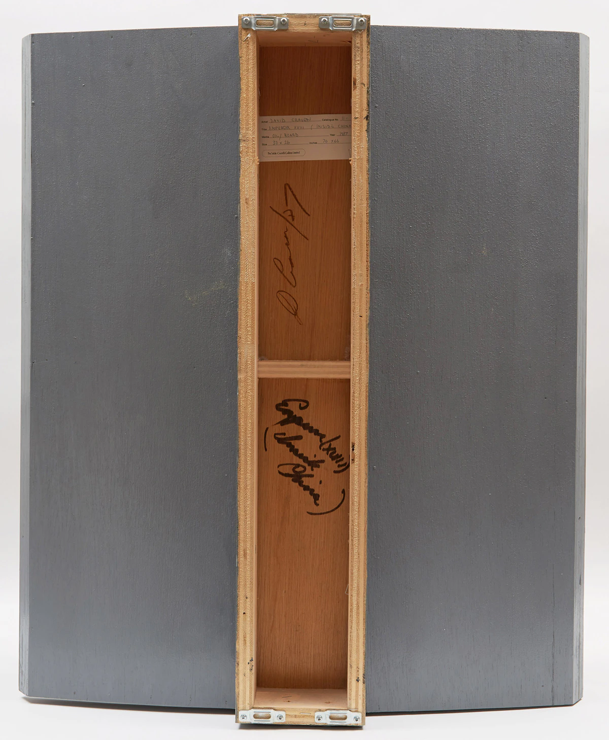 David Craven, Emperor XVIII (Inside China), oil on board sculpture, 1987 - view 4