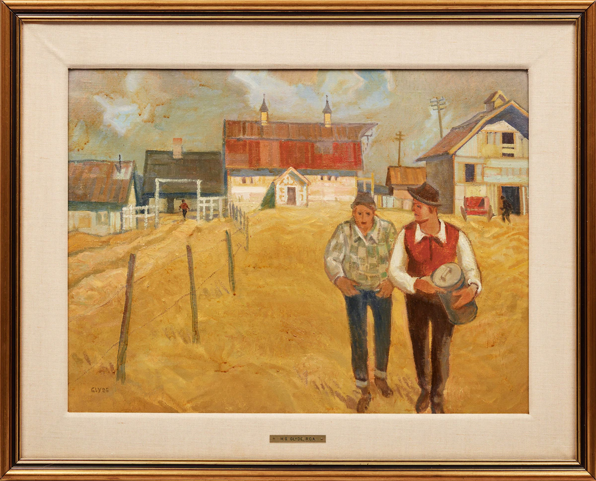Henry George Glyde, Entrance to the Farm, Alberta, oil on canvas - view 2