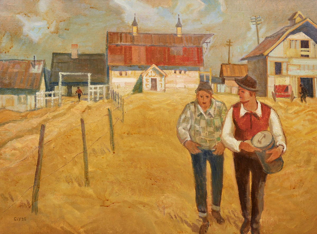 Henry George Glyde, Entrance to the Farm, Alberta, oil on canvas