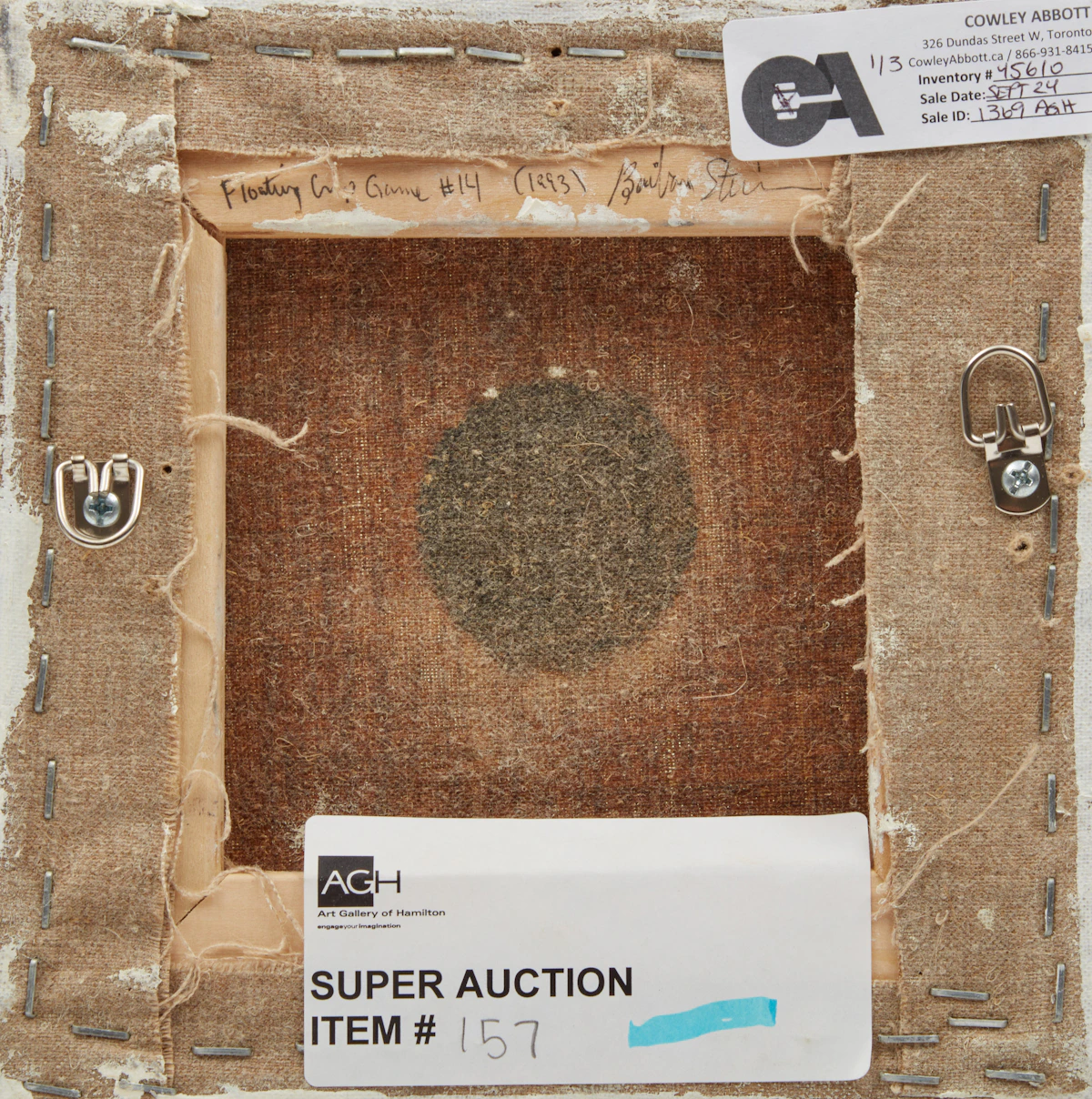 Barbara Steinman, Set of Three Floating Crap Game (Dice Throw #14), three oils and encaustic on canvas, 1993 - view 5