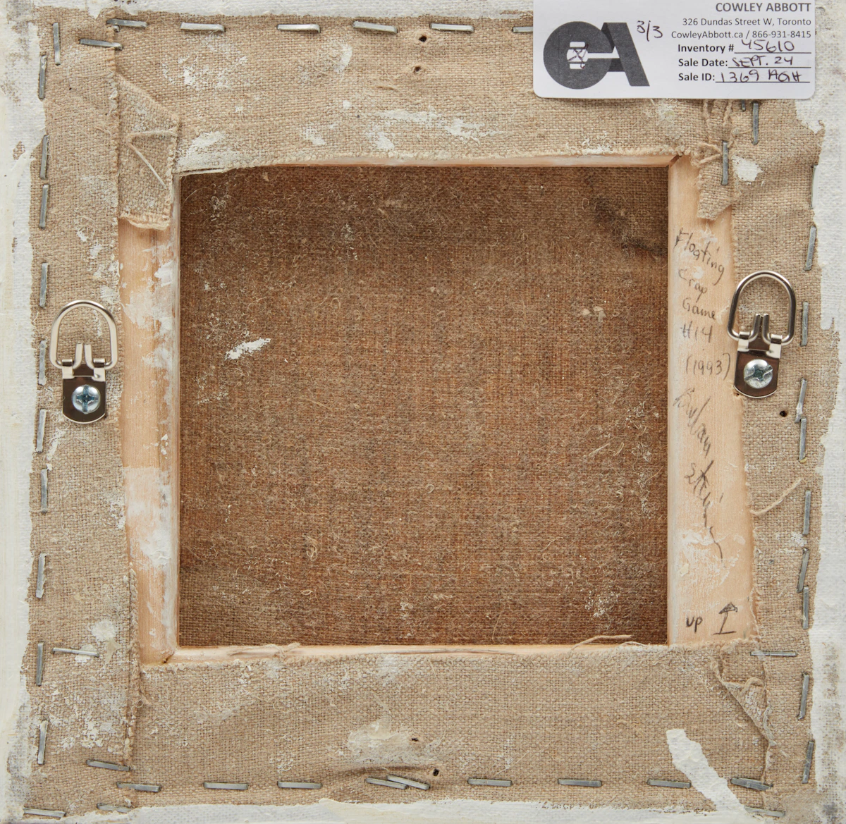 Barbara Steinman, Set of Three Floating Crap Game (Dice Throw #14), three oils and encaustic on canvas, 1993 - view 7