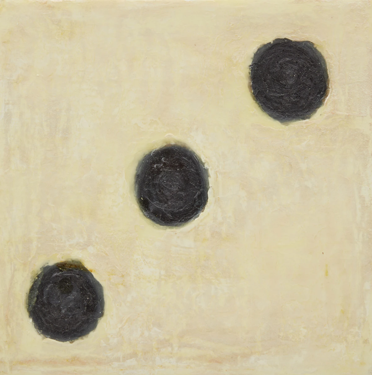 Barbara Steinman, Set of Three Floating Crap Game (Dice Throw #14), three oils and encaustic on canvas, 1993 - view 6