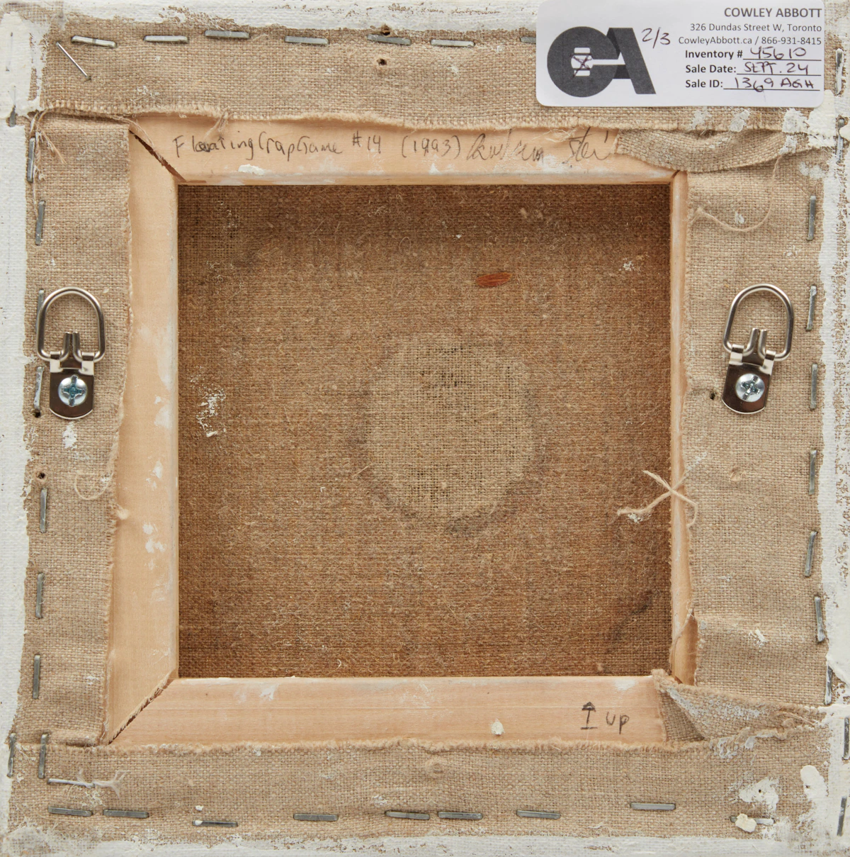 Barbara Steinman, Set of Three Floating Crap Game (Dice Throw #14), three oils and encaustic on canvas, 1993 - view 3