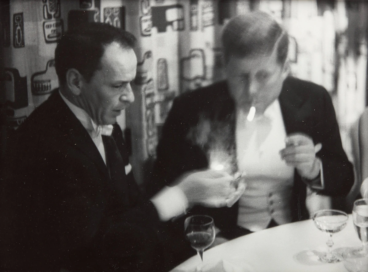Phil Stern, John F. Kennedy and Frank Sinatra, inkjet print