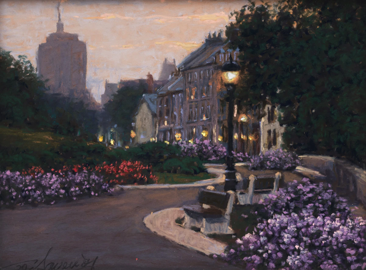 Untitled, Quebec City at Night by Richard Savoie