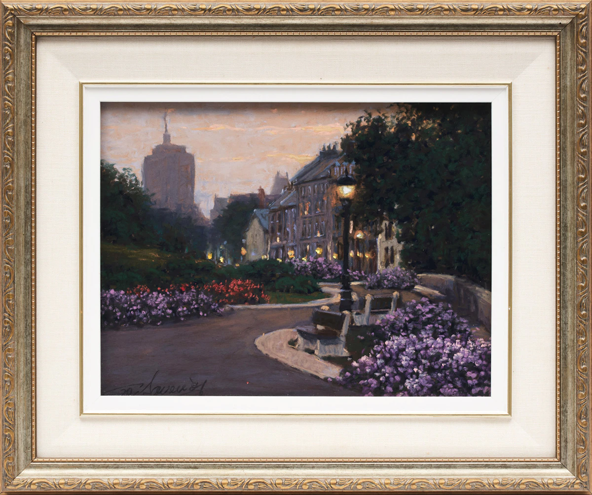 Richard Savoie, Untitled, Quebec City at Night, pastel, 2007 - view 2