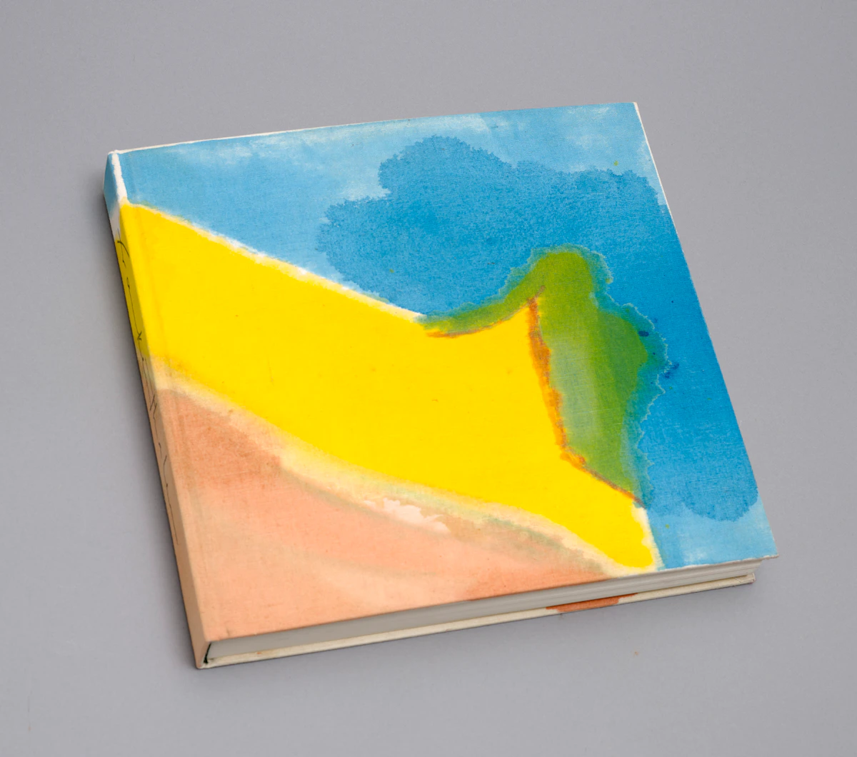 Helen Frankenthaler, Painted Book Cover, 1971, acrylic on canvas bound monograph of the artist, with text by Barbara Rose, designed by Robert Motherwell - view 3