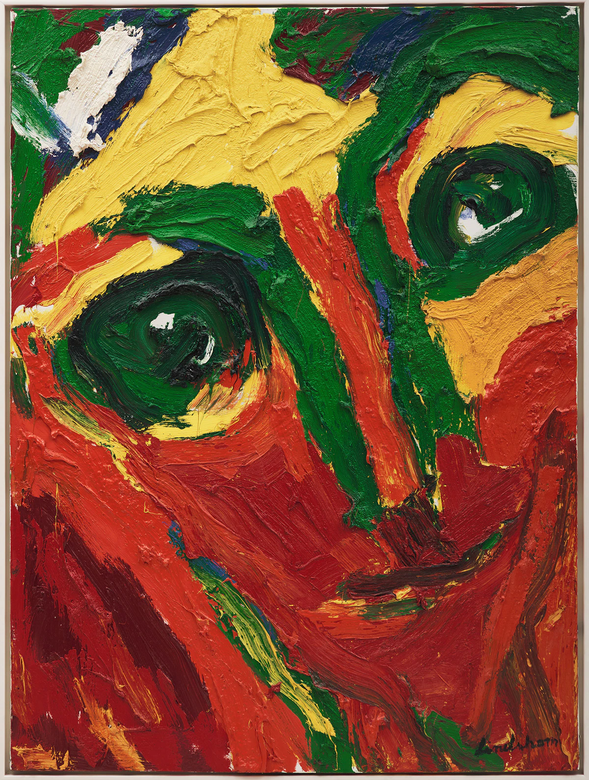 Bengt  Lindström, Portrait of Michèle Lindström, acrylic on canvas - view 2