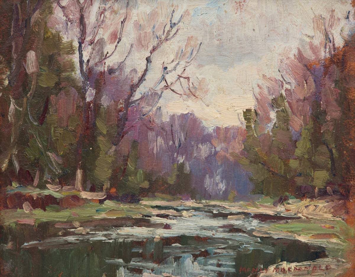 Manly Edward MacDonald, Spring, oil on board