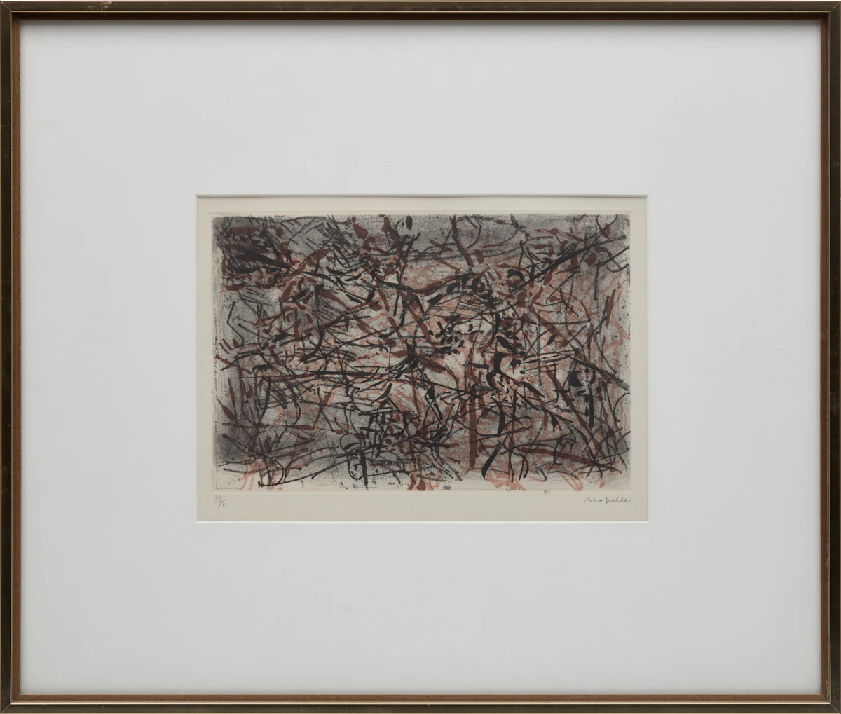 Jean Paul Riopelle, Sanguine, colour etching, 1967 - view 2