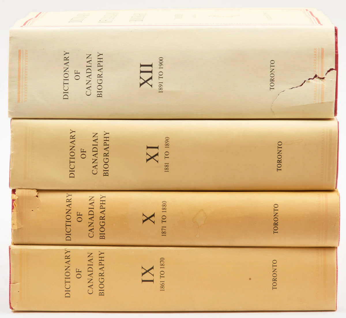 Books and Reference, A Selection of Four Canadian Biography, Volumes IX-XII, 4 books