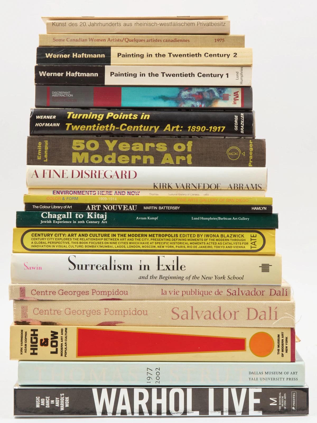 Books and Reference, A Selection of Nineteen Modern Art Reference Books, 19 books