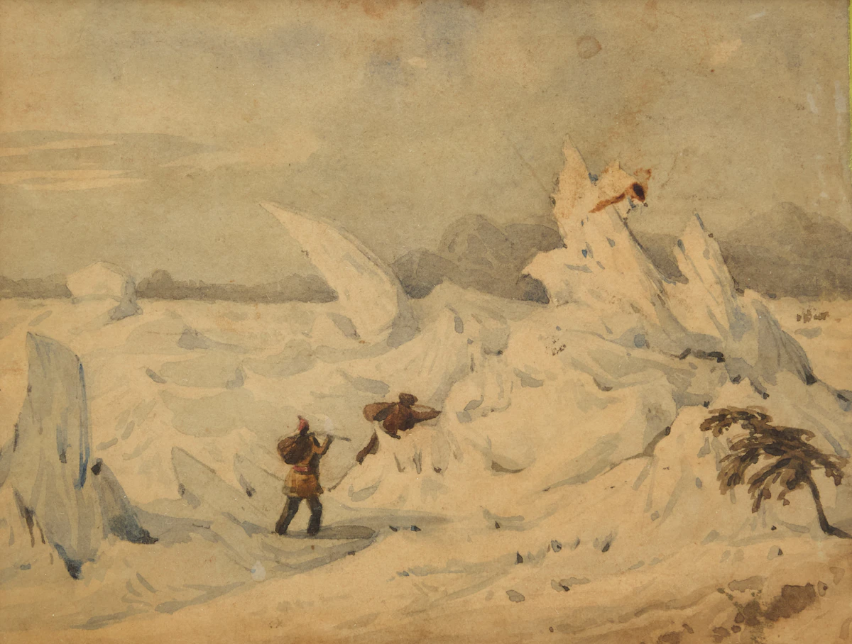 George Russell Dartnell, On the St. Lawrence Near Longueuil, watercolour, 1840 - view 2