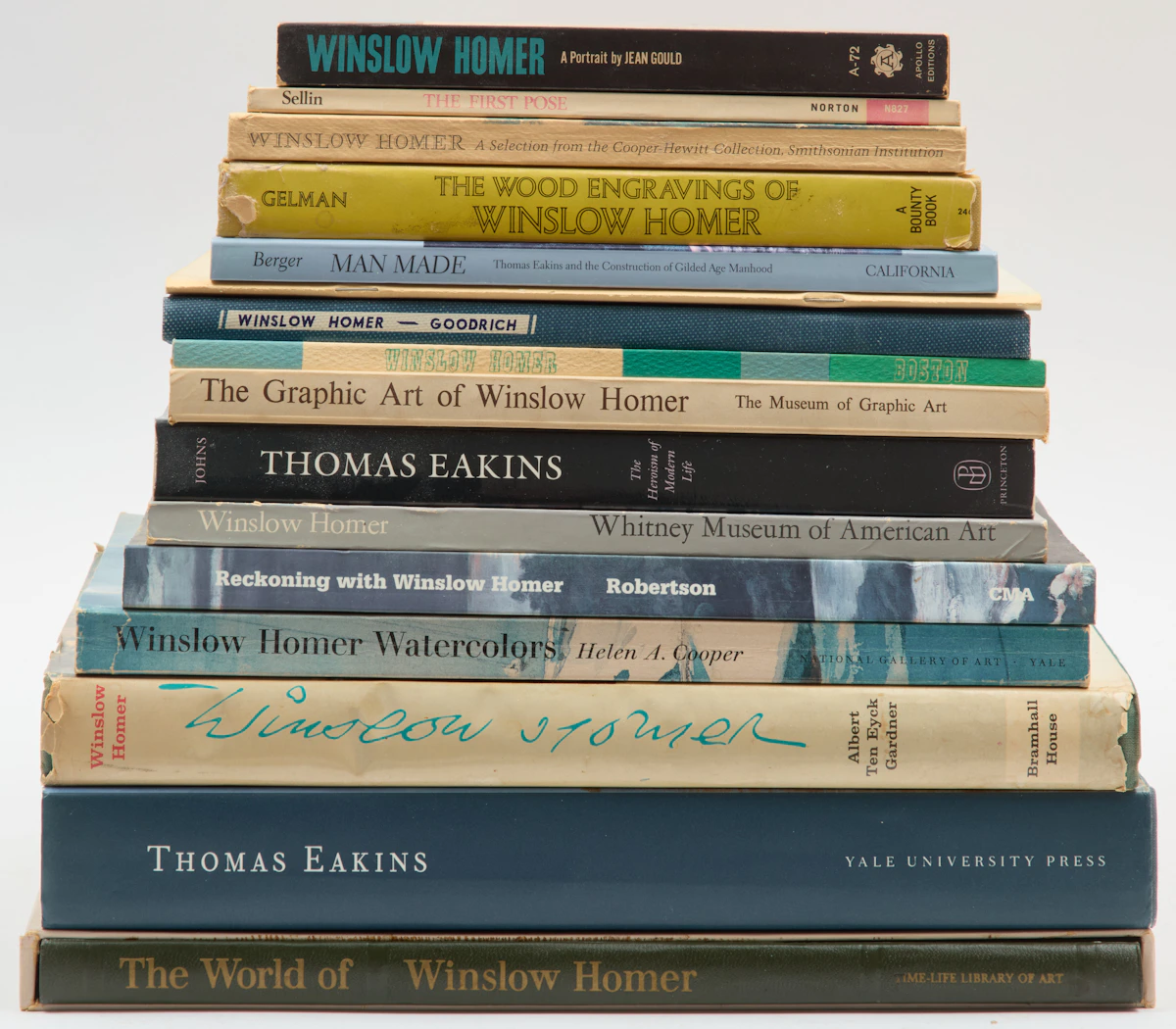 Books and Reference, A Selection of Sixteen American Artist Reference Books, 16 books