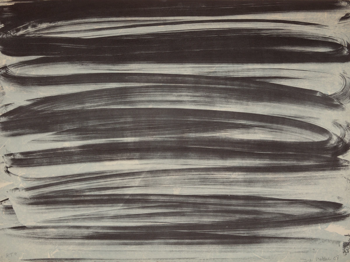 David Bolduc, Two Untitled Abstractions, two colour lithographs, 1969
