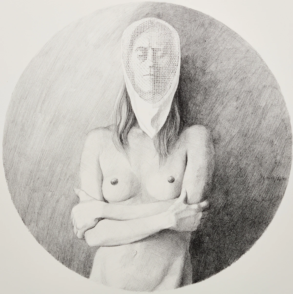 Girl with a Fencing Mask by Hugh Seaforth Mackenzie