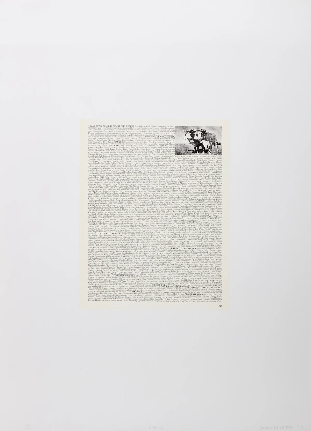 Garry Neill Kennedy, Page 141, lithograph, 2002 - view 3