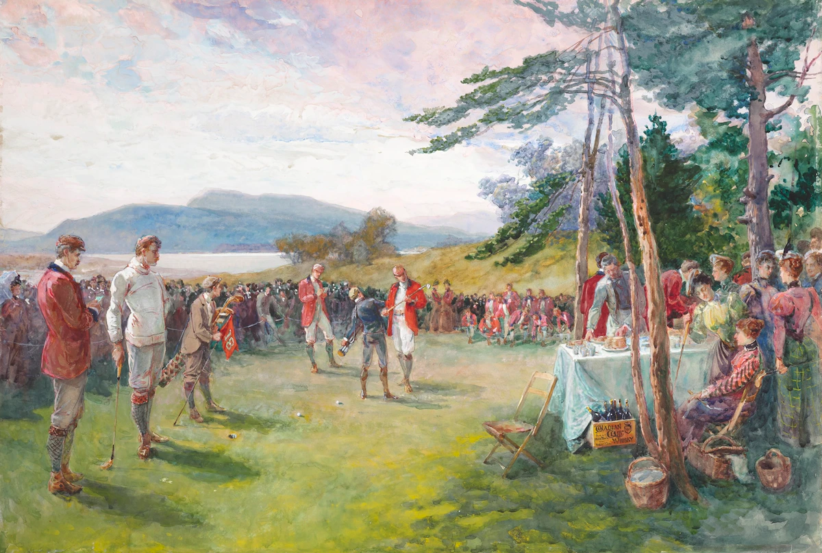 Golf—Canadian Club (The Club's The Thing) by Henry Sandham