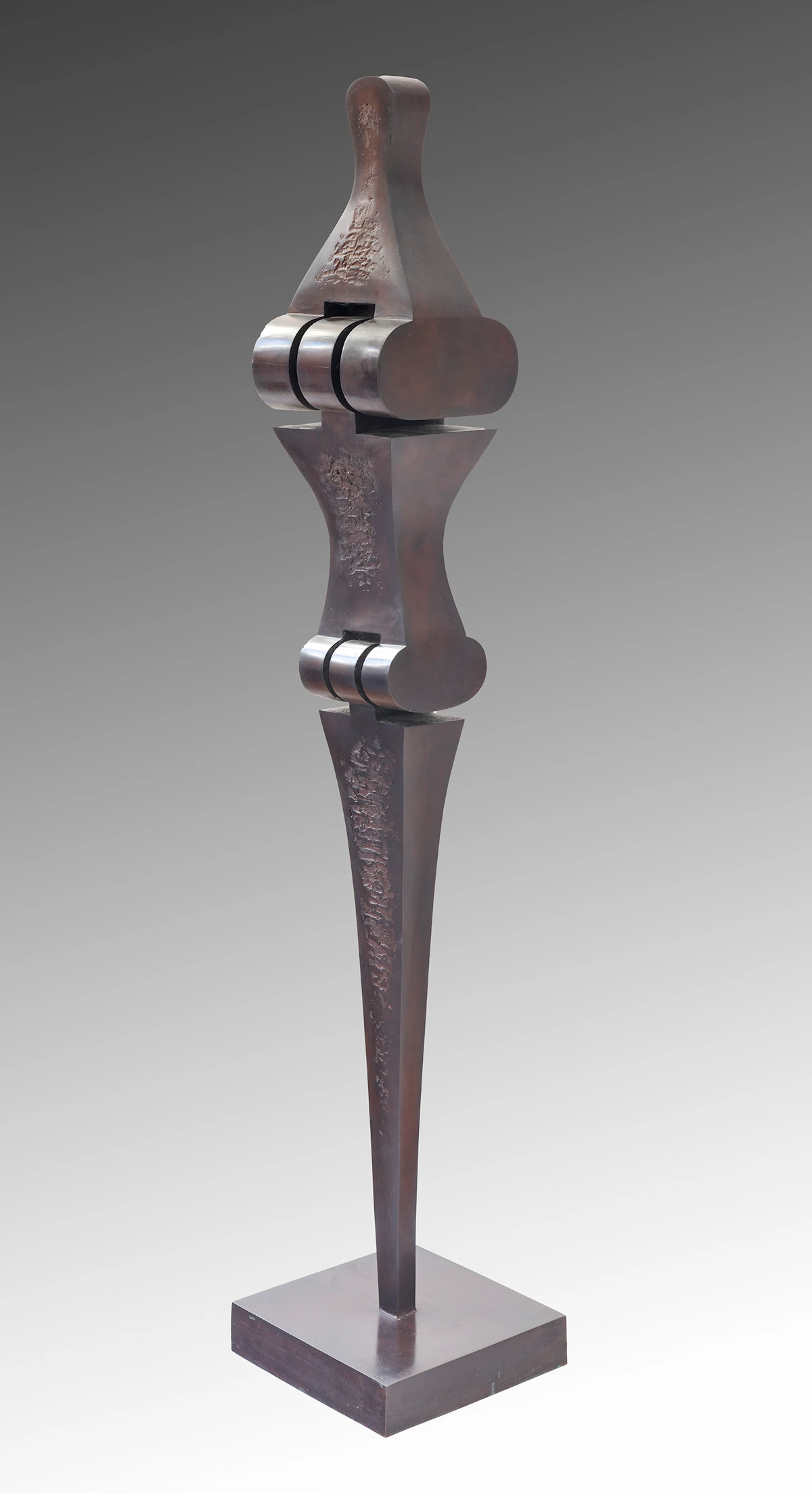 Sorel Etrog, Standing Figure, patinated bronze, 1975-1976 - view 3