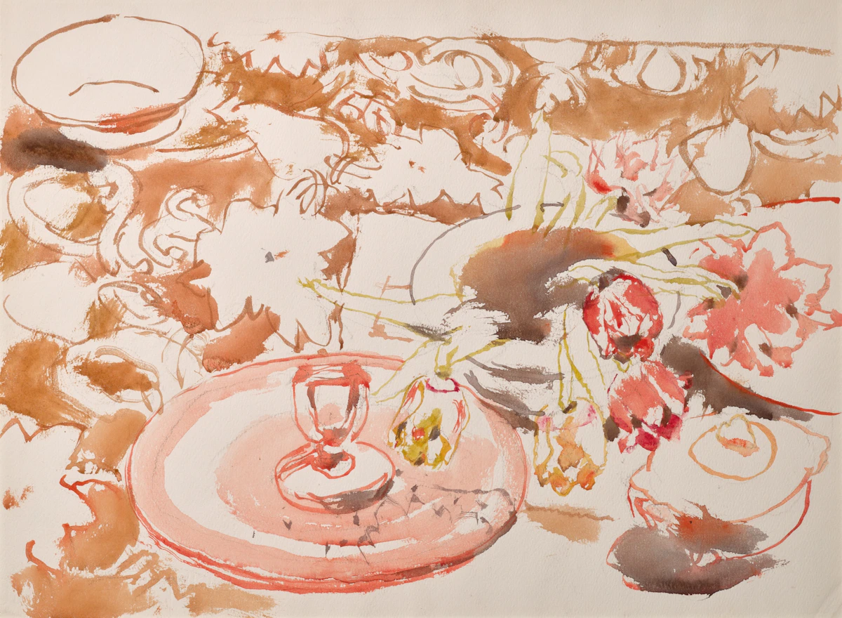 David Brown Milne, The Glass Dish, watercolour